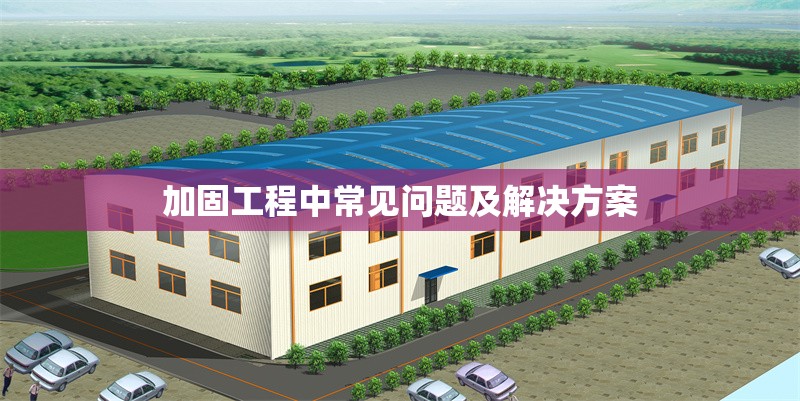 加固工程中常見問題及解決方案 行業(yè)新聞 第1張