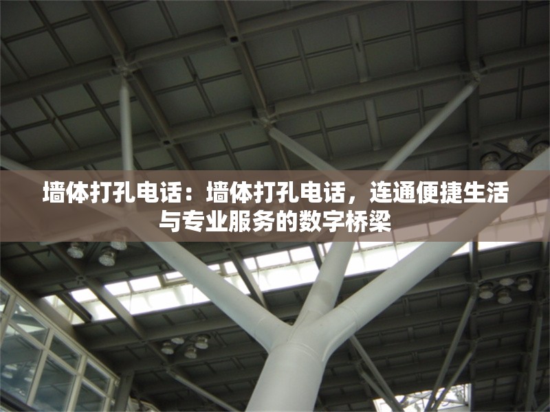 墻體打孔電話：墻體打孔電話，連通便捷生活與專業(yè)服務的數(shù)字橋梁 行業(yè)新聞