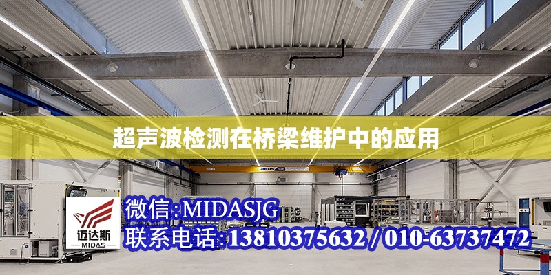 超聲波檢測(cè)在橋梁維護(hù)中的應(yīng)用 行業(yè)新聞 第1張