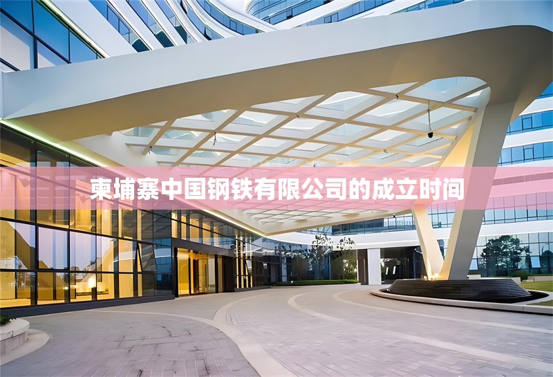 柬埔寨中國鋼鐵有限公司的成立時間