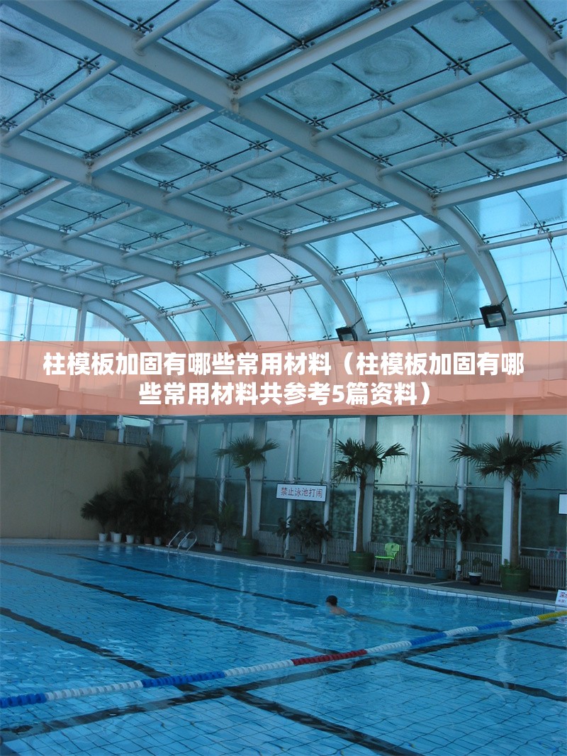 柱模板加固有哪些常用材料（柱模板加固有哪些常用材料共參考5篇資料） 行業(yè)新聞