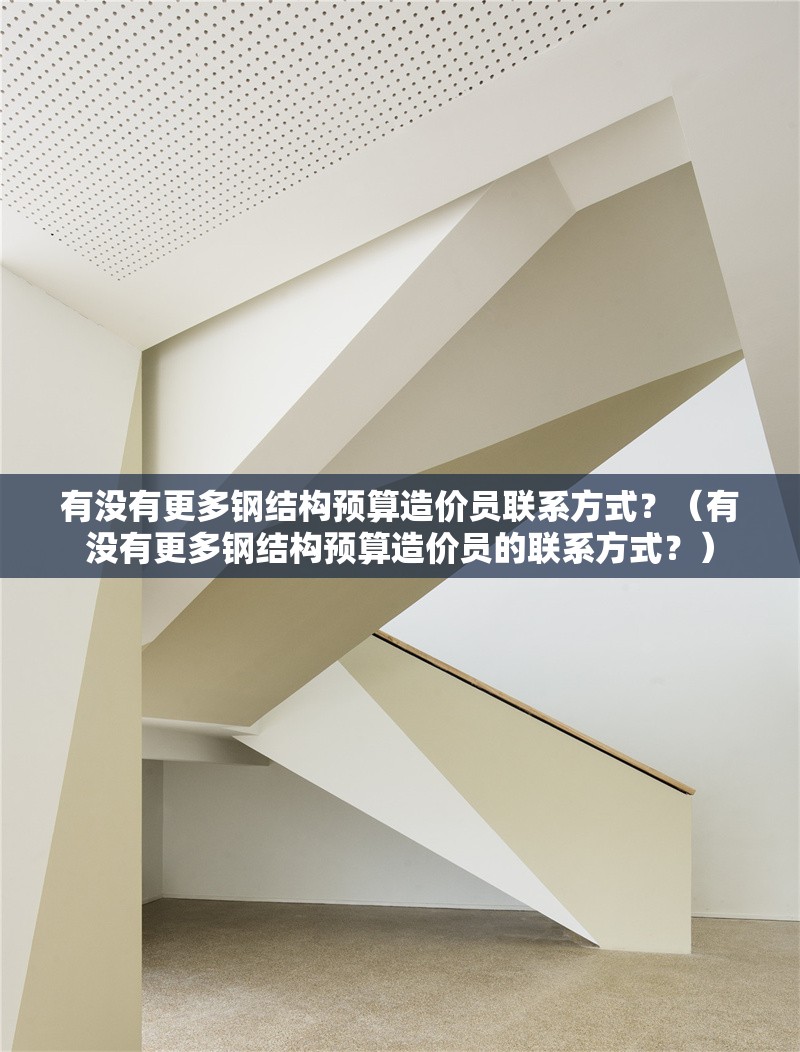 有沒有更多鋼結(jié)構(gòu)預(yù)算造價員聯(lián)系方式？（有沒有更多鋼結(jié)構(gòu)預(yù)算造價員的聯(lián)系方式？）