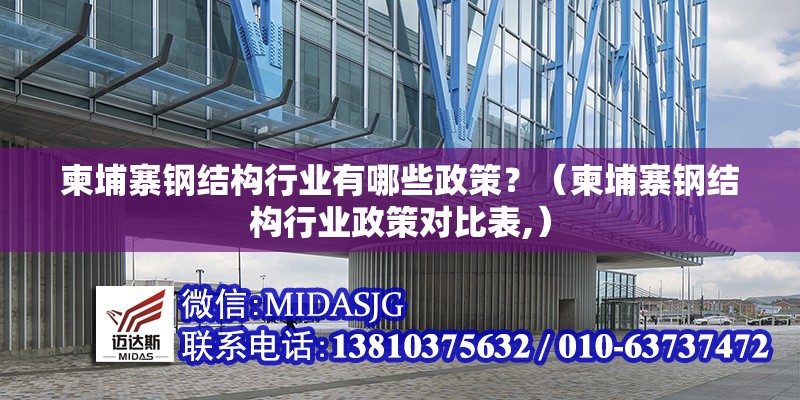 柬埔寨鋼結(jié)構(gòu)行業(yè)有哪些政策？（柬埔寨鋼結(jié)構(gòu)行業(yè)政策對(duì)比表,） 行業(yè)新聞