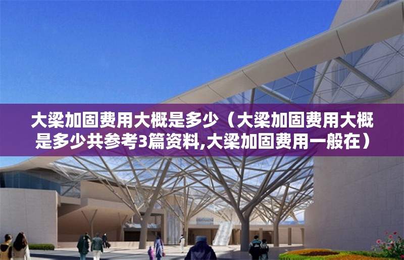 大梁加固費用大概是多少（大梁加固費用大概是多少共參考3篇資料,大梁加固費用一般在）