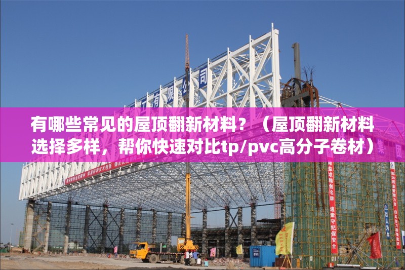 有哪些常見的屋頂翻新材料？（屋頂翻新材料選擇多樣，幫你快速對比tp/pvc高分子卷材） 行業(yè)新聞