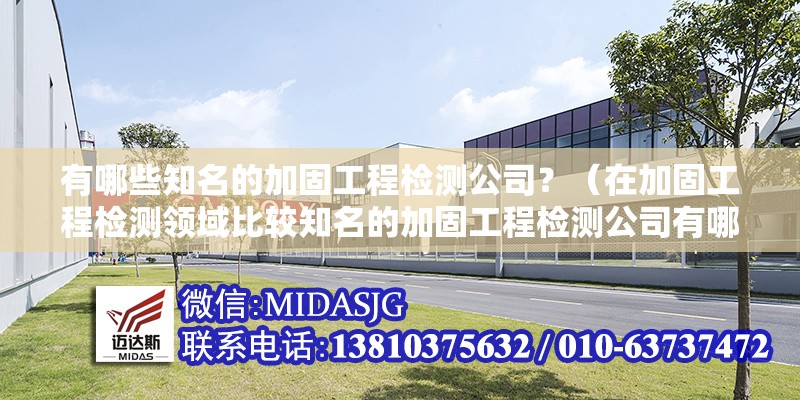 有哪些知名的加固工程檢測(cè)公司？（在加固工程檢測(cè)領(lǐng)域比較知名的加固工程檢測(cè)公司有哪些） 行業(yè)新聞