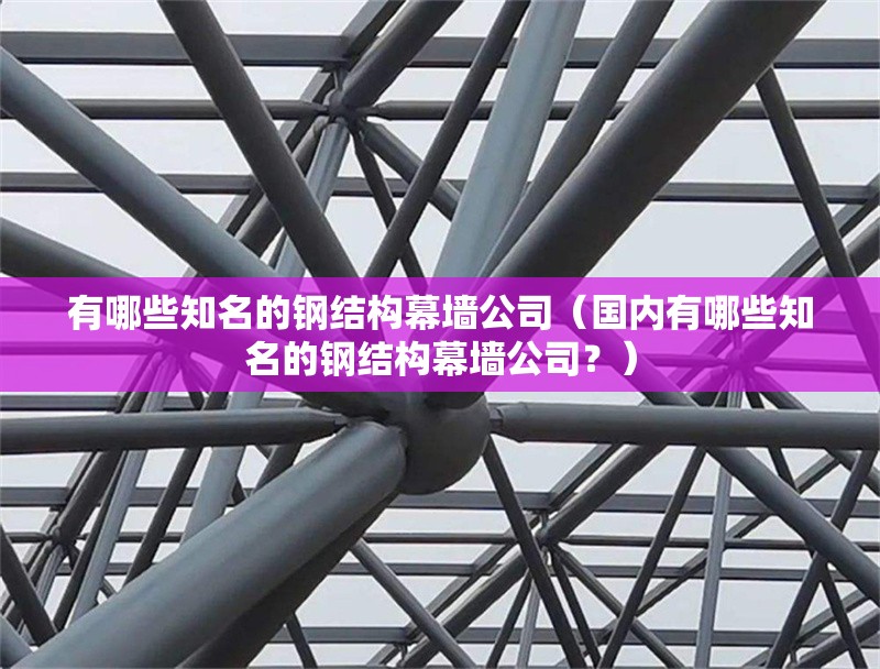 有哪些知名的鋼結(jié)構(gòu)幕墻公司（國內(nèi)有哪些知名的鋼結(jié)構(gòu)幕墻公司？） 行業(yè)新聞