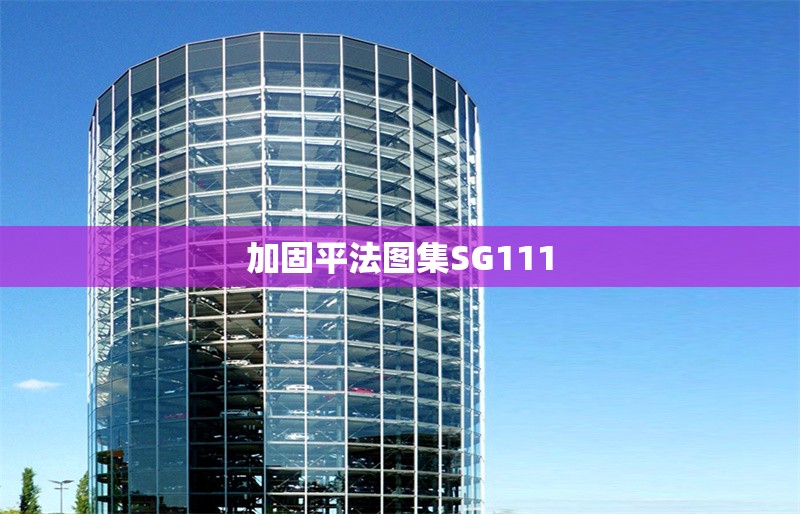 加固平法圖集SG111 行業(yè)新聞