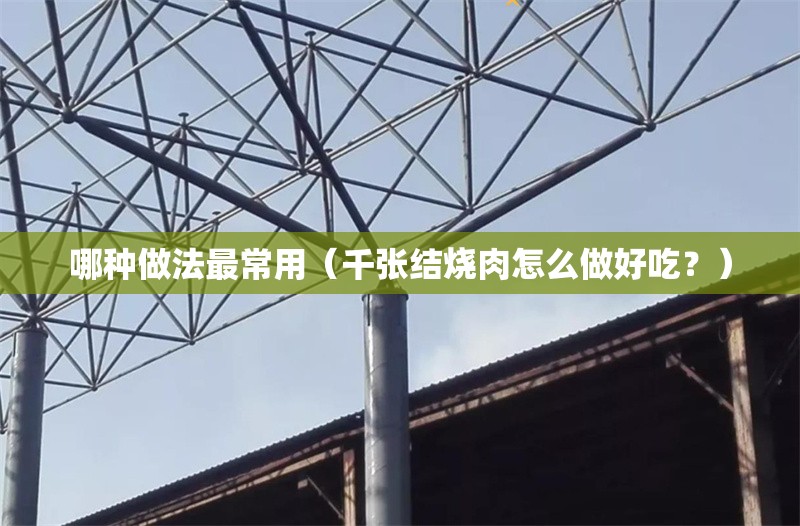 哪種做法最常用（千張結(jié)燒肉怎么做好吃？） 行業(yè)新聞