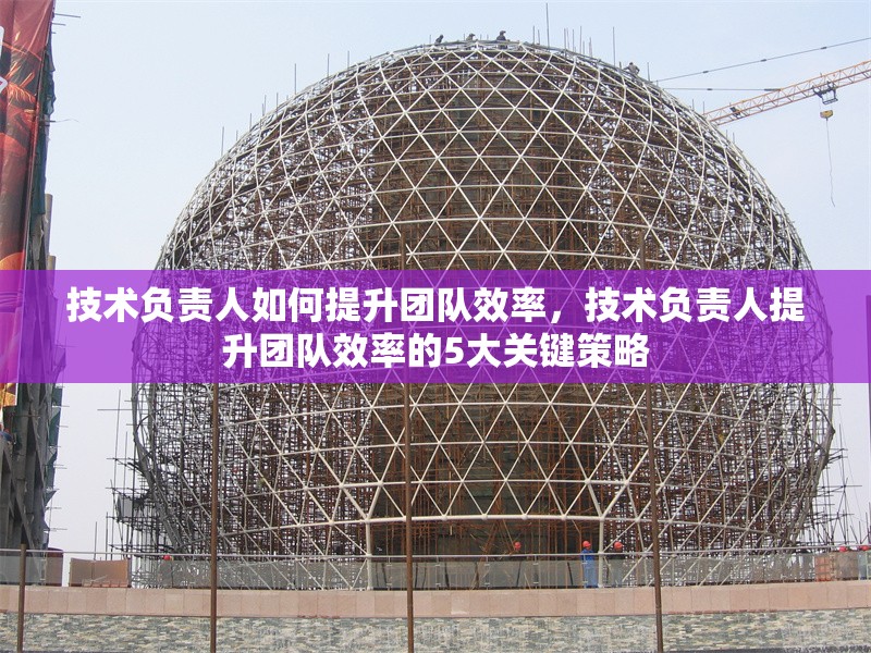 技術(shù)負(fù)責(zé)人如何提升團(tuán)隊(duì)效率，技術(shù)負(fù)責(zé)人提升團(tuán)隊(duì)效率的5大關(guān)鍵策略