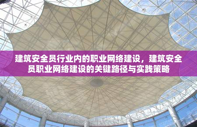 建筑安全員行業(yè)內(nèi)的職業(yè)網(wǎng)絡(luò)建設(shè)，建筑安全員職業(yè)網(wǎng)絡(luò)建設(shè)的關(guān)鍵路徑與實(shí)踐策略