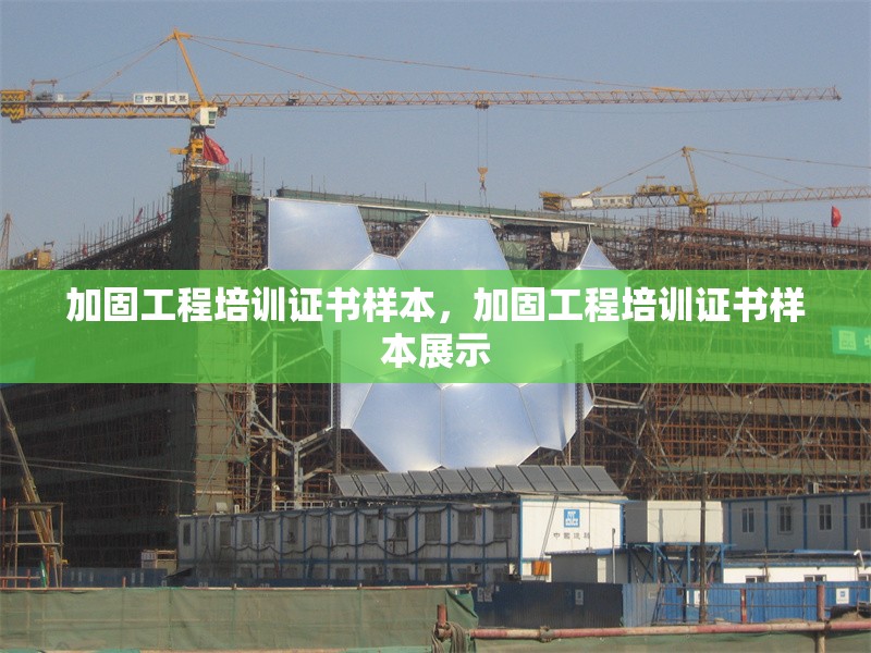 加固工程培訓(xùn)證書樣本，加固工程培訓(xùn)證書樣本展示