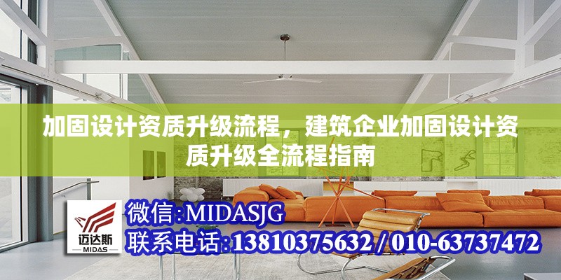 加固設(shè)計資質(zhì)升級流程，建筑企業(yè)加固設(shè)計資質(zhì)升級全流程指南