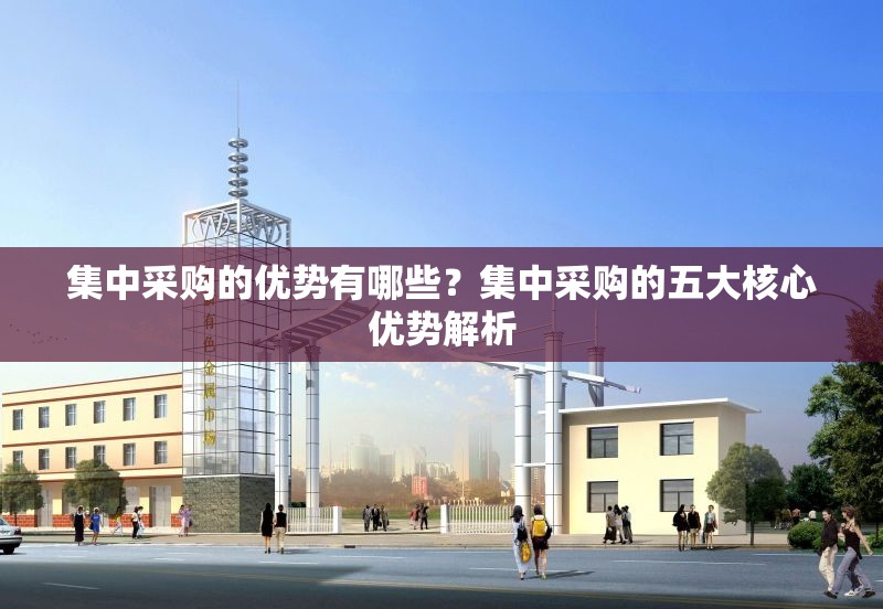 集中采購(gòu)的優(yōu)勢(shì)有哪些？集中采購(gòu)的五大核心優(yōu)勢(shì)解析 行業(yè)新聞 第1張