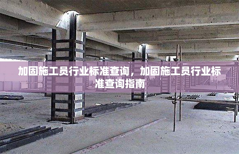 加固施工員行業(yè)標(biāo)準(zhǔn)查詢，加固施工員行業(yè)標(biāo)準(zhǔn)查詢指南，加固施工員行業(yè)標(biāo)準(zhǔn)查詢指南 行業(yè)新聞 第1張