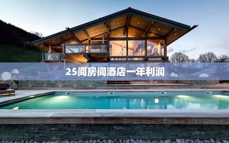 25間房間酒店一年利潤 行業(yè)新聞 第1張