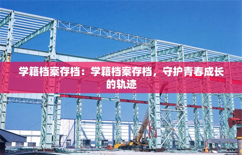 學(xué)籍檔案存檔：學(xué)籍檔案存檔，守護青春成長的軌跡 行業(yè)新聞