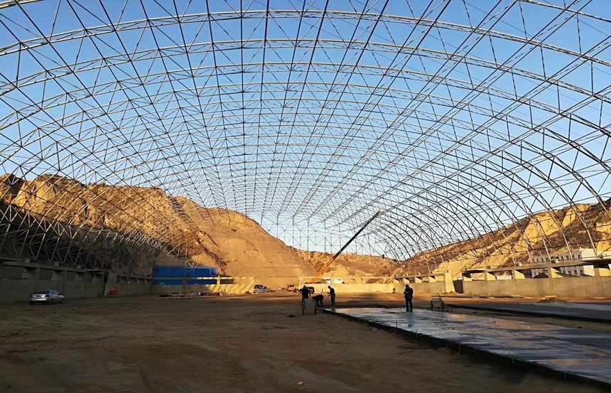 60米跨煤棚施工