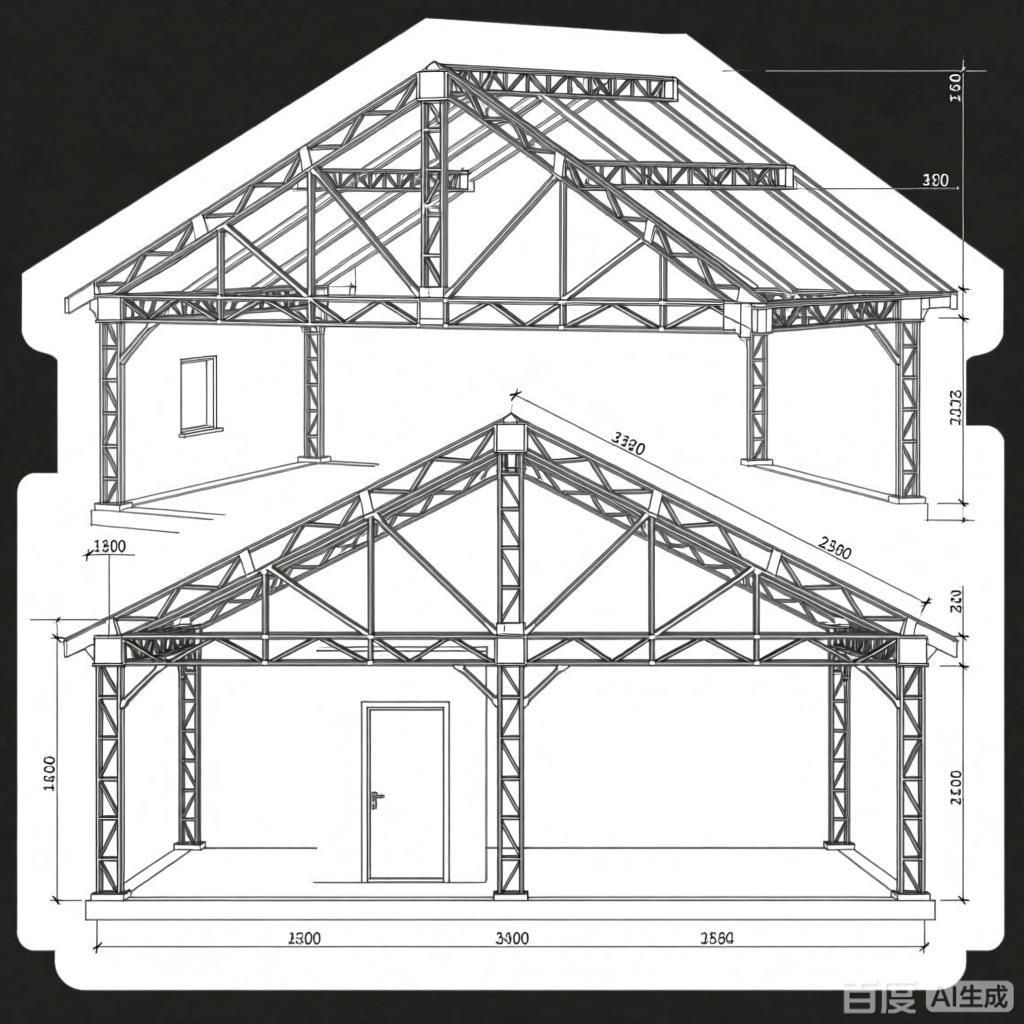 閣樓鋼架結(jié)構(gòu)圖怎么畫的（閣樓鋼架結(jié)構(gòu)圖怎么畫） 行業(yè)新聞 第4張