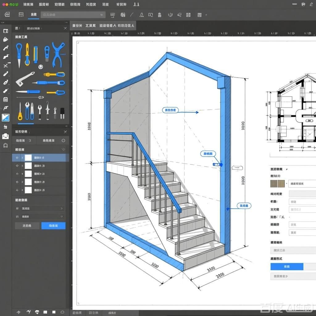 如何用自建房畫圖軟件設(shè)計樓梯？（如何用自建房畫圖軟件設(shè)計樓梯） 行業(yè)新聞 第1張