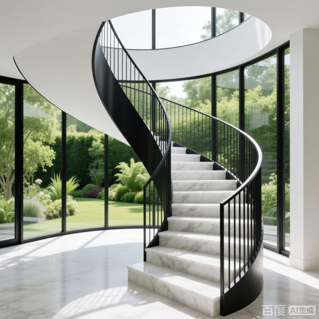 如何設計一個舒適的旋轉樓梯？（如何設計一個舒適的旋轉樓梯,生成四張關于舒適旋轉樓梯的圖像） 行業(yè)新聞 第2張