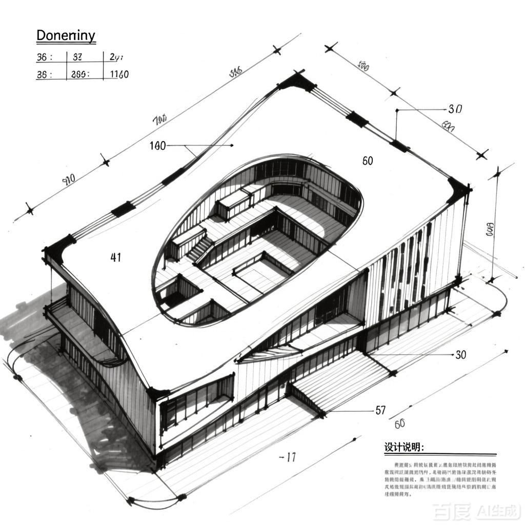 如何繪制異形建筑平面圖？（如何繪制異形建筑平面圖,生成四張關(guān)于異形建筑平面圖的圖像） 行業(yè)新聞 第4張