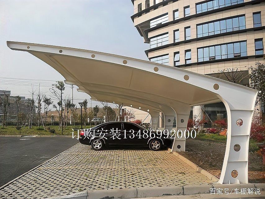 給我一些停車棚鋼結(jié)構(gòu)的設(shè)計圖片（不同風(fēng)格的鋼結(jié)構(gòu)停車棚設(shè)計） 行業(yè)新聞 第3張