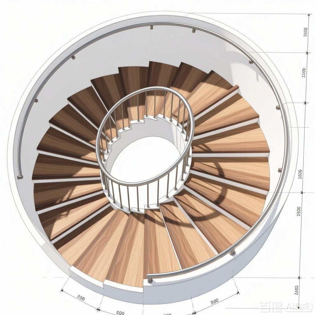 如何繪制螺旋樓梯的踏步？（如何繪制螺旋樓梯的踏步,生成四張關(guān)于螺旋樓梯踏步的詳細(xì)插畫） 行業(yè)新聞 第1張