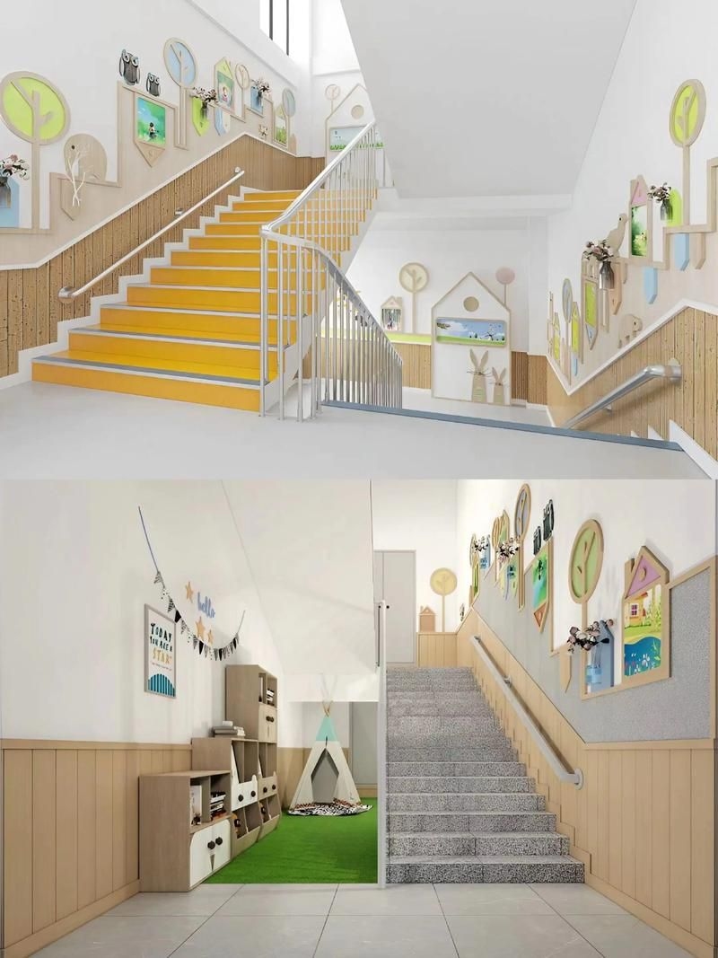 有哪些幼兒園樓梯設計案例？（幼兒園樓梯設計案例兼顧美觀、功能與教育意義） 行業(yè)新聞 第1張