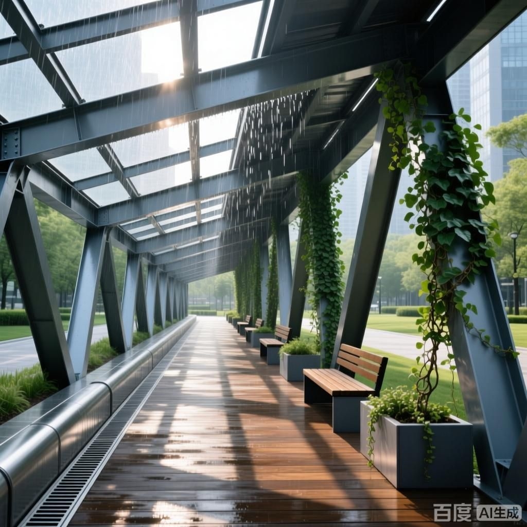 如何設計一個既美觀又實用的鋼結構廊道？（如何設計一個既美觀又實用的鋼結構廊道設計圖片） 行業(yè)新聞 第3張