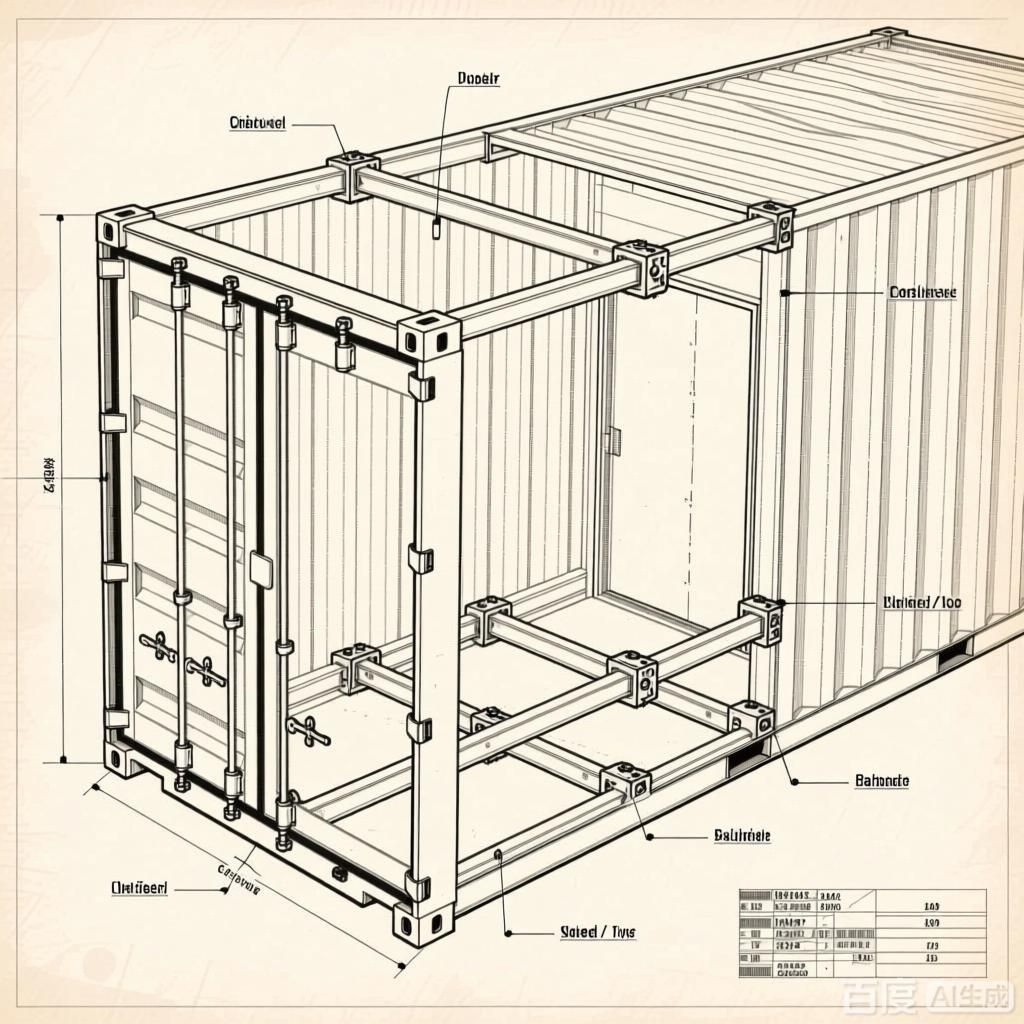 如何繪制集裝箱組裝結(jié)構(gòu)圖？（如何繪制集裝箱組裝結(jié)構(gòu)圖生成四張集裝箱組裝結(jié)構(gòu)圖） 行業(yè)新聞 第2張
