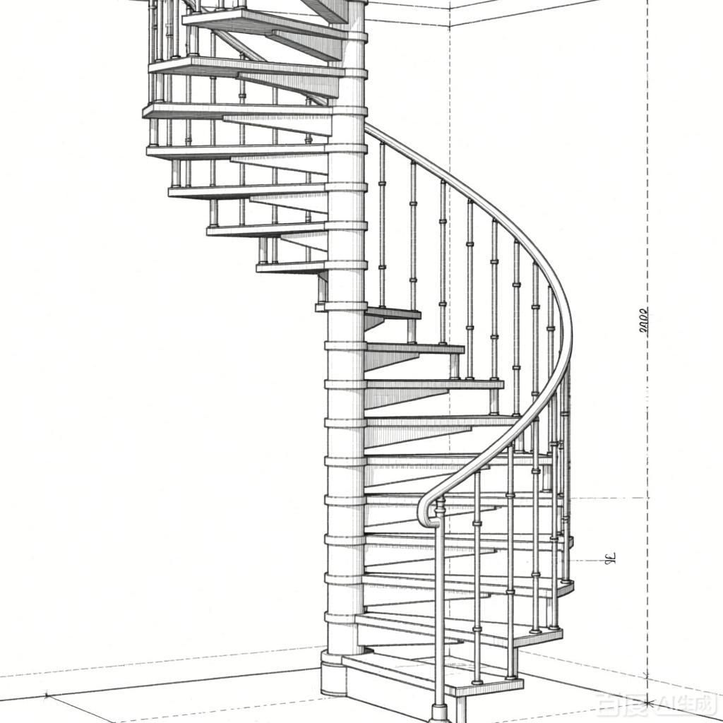 如何繪制螺旋樓梯的三視圖？（如何繪制螺旋樓梯三視圖） 行業(yè)新聞 第1張
