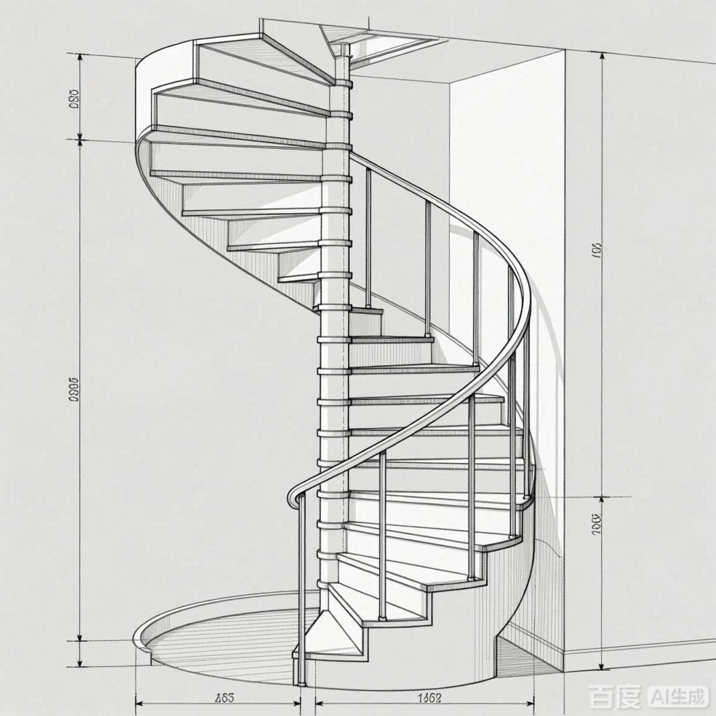 如何繪制螺旋樓梯的三視圖？（如何繪制螺旋樓梯三視圖） 行業(yè)新聞 第2張