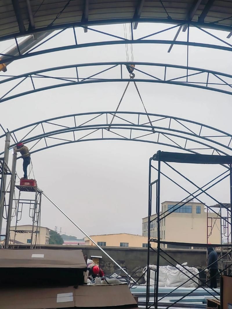 給我一些鋼棚搭建的圖片參考（給我一些鋼棚搭建的圖片參考,給我一些鋼棚搭建的圖片參考來啦） 行業(yè)新聞 第9張