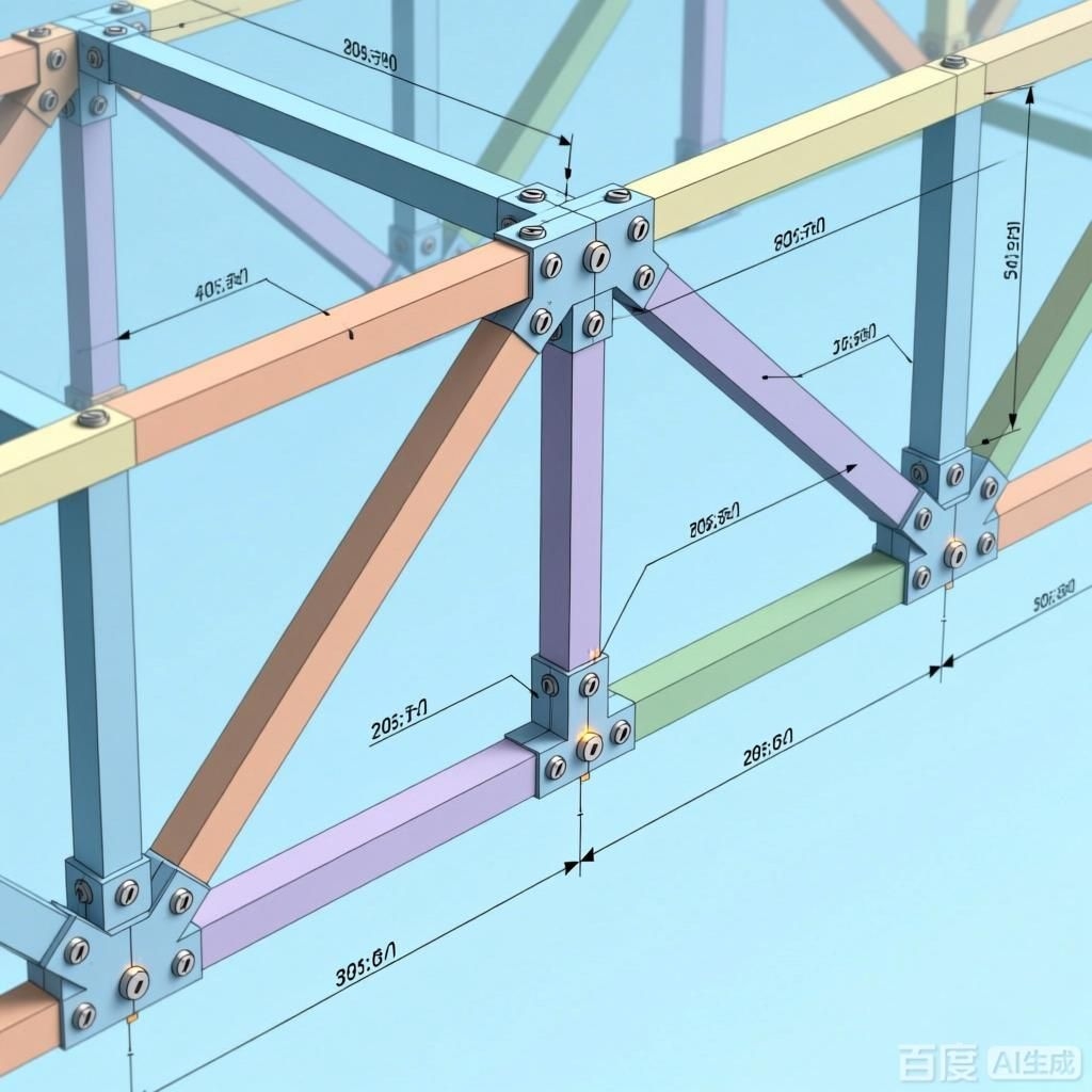 如何繪制桁架詳圖？（如何繪制桁架詳圖,生成的四張圖片均圍繞桁架詳圖） 行業(yè)新聞 第3張