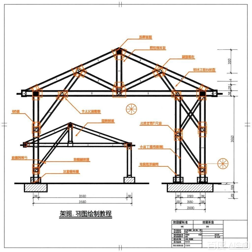 如何繪制桁架詳圖？（如何繪制桁架詳圖,生成的四張圖片均圍繞桁架詳圖） 行業(yè)新聞 第4張