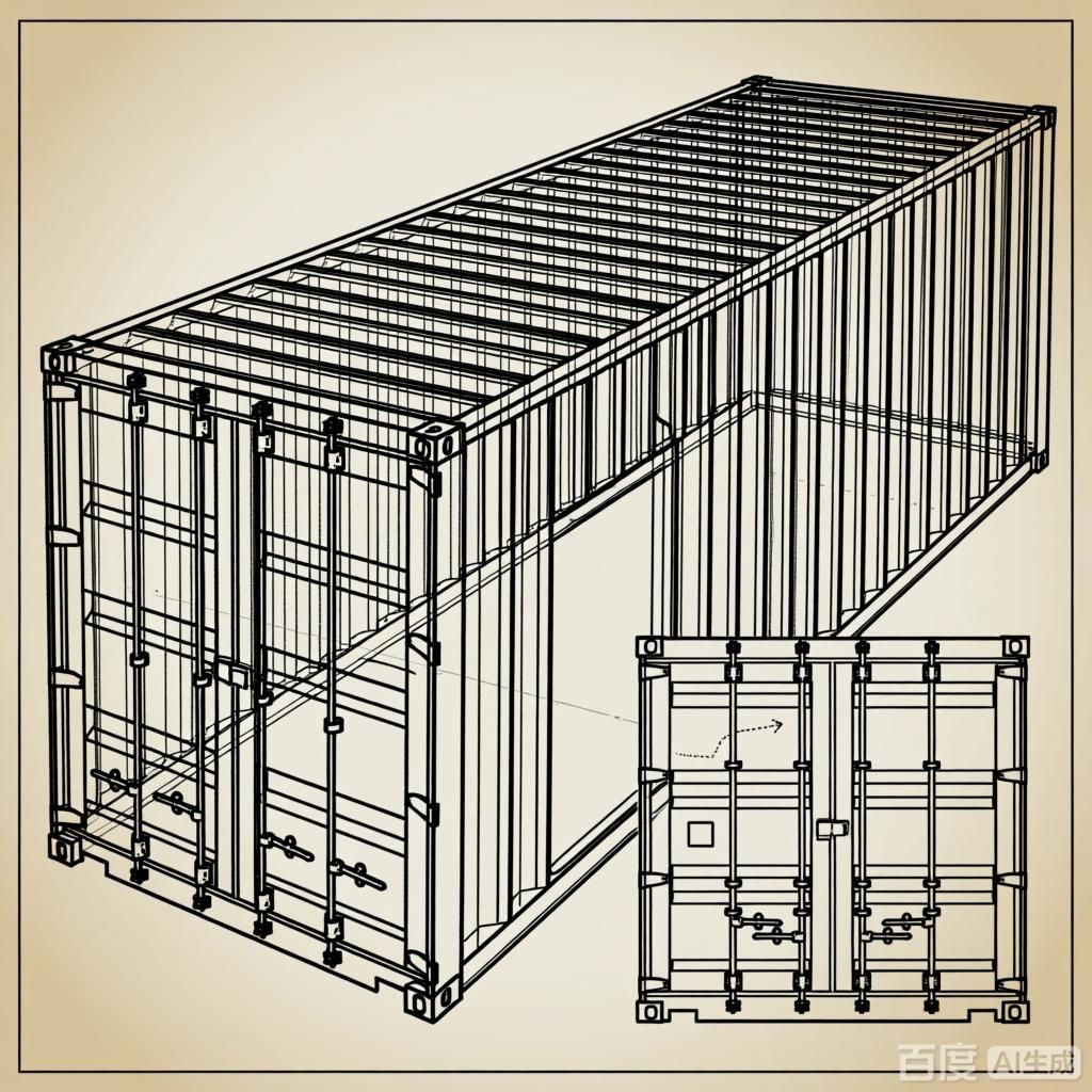 如何繪制集裝箱結(jié)構(gòu)簡圖？（如何繪制集裝箱結(jié)構(gòu)簡圖生成四張集裝箱結(jié)構(gòu)簡圖） 行業(yè)新聞 第3張