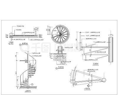 有沒有螺旋樓梯立面圖CAD模板？（cad螺旋樓梯立面圖cad模板資源更新、可信度較高）