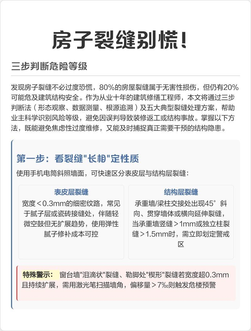 如何判斷房屋裂縫的嚴(yán)重程度？（如何判斷房屋裂縫的嚴(yán)重程度） 行業(yè)新聞 第5張