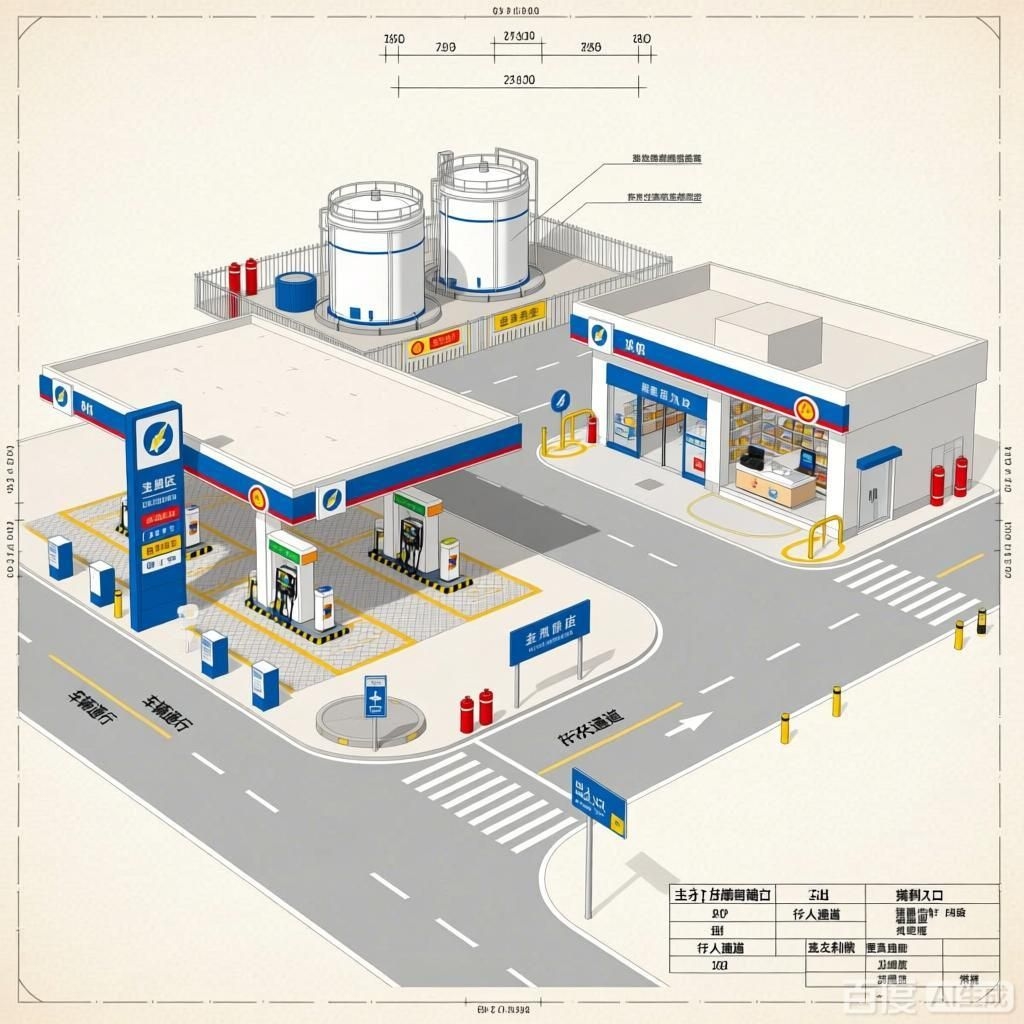 如何繪制加油站的平面布置圖？（如何繪制加油站平面布置圖？） 行業(yè)新聞 第1張