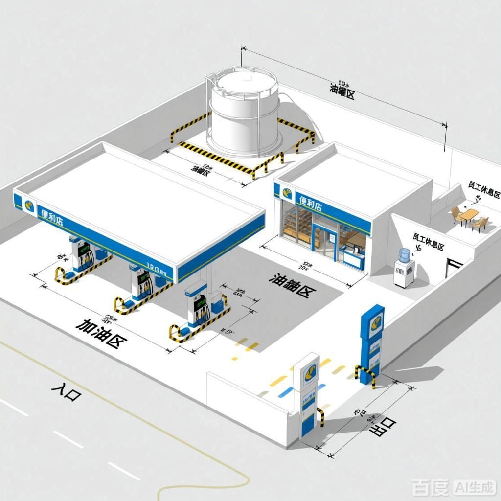 如何繪制加油站的平面布置圖？（如何繪制加油站平面布置圖？） 行業(yè)新聞 第4張