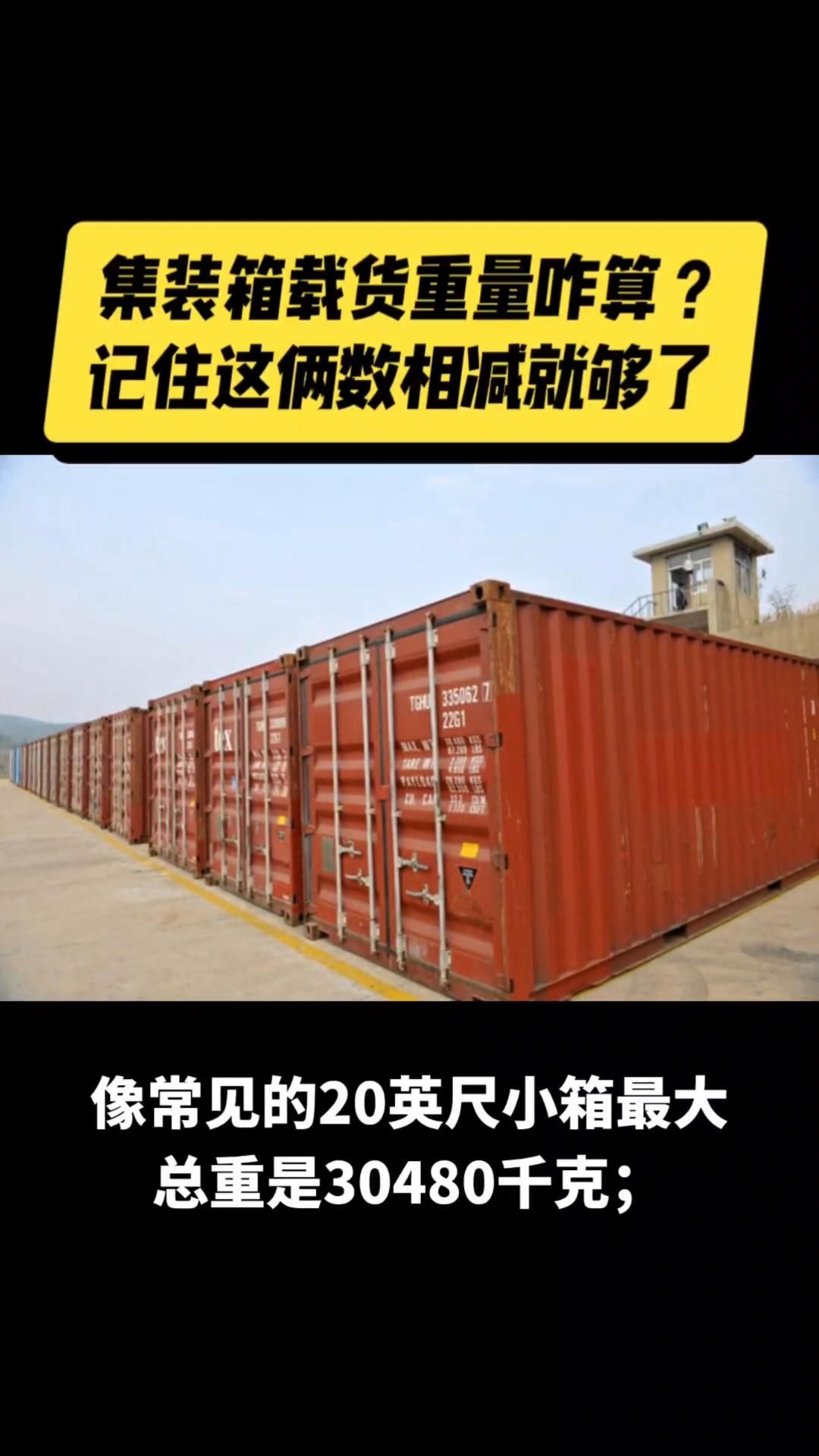 如何確定集裝箱的最大載重量？（如何確定集裝箱的最大載重量） 行業(yè)新聞 第3張