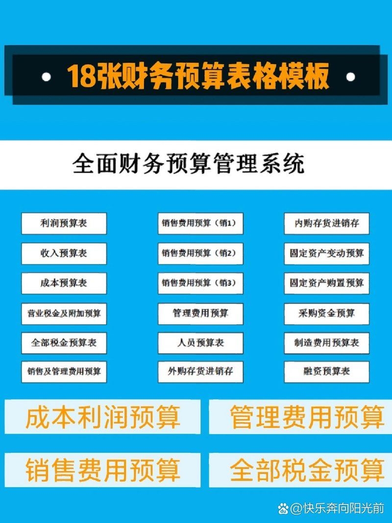 有沒有更詳細的預(yù)算表模板（18張預(yù)算表模板快樂奔向陽光前要不要我） 行業(yè)新聞 第2張