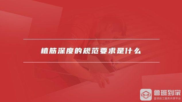 有哪些植筋深度規(guī)范？ 行業(yè)新聞 第1張