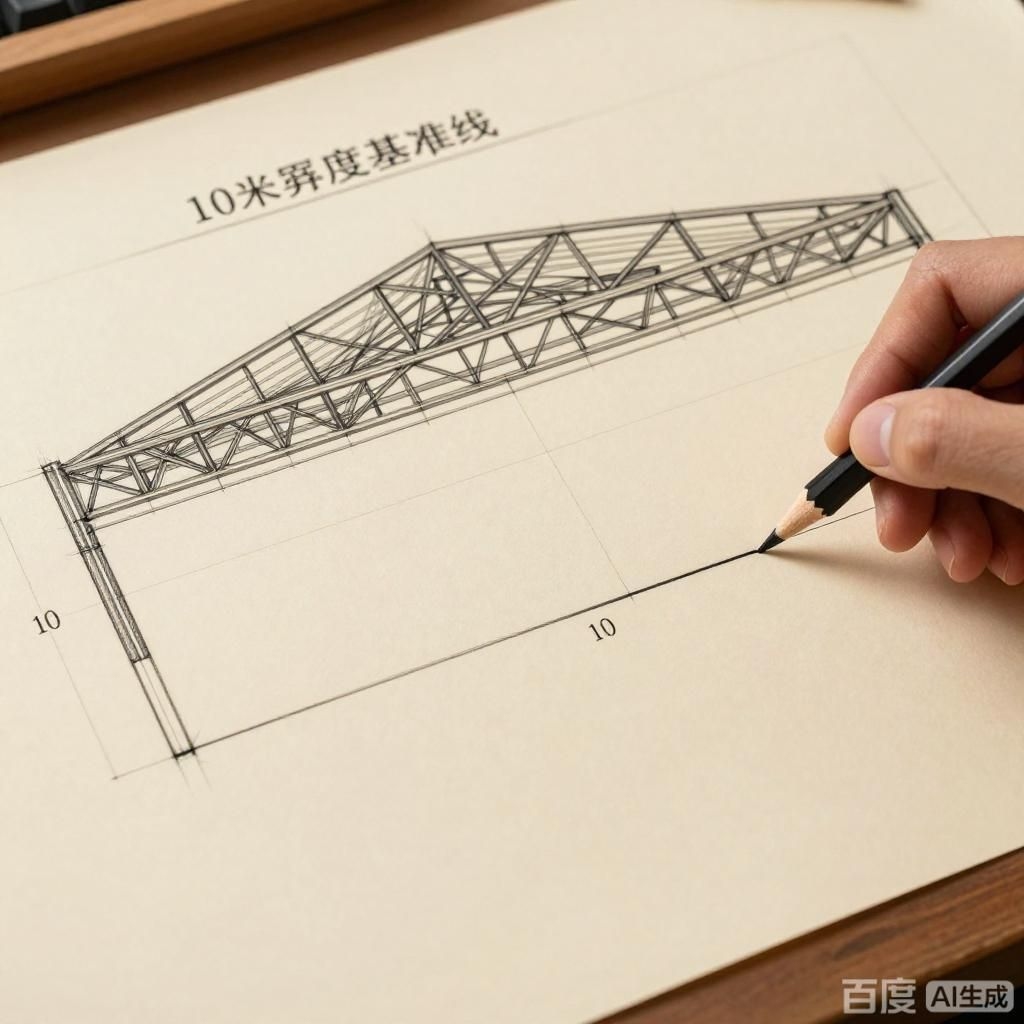 如何繪制10米鋼屋架結(jié)構(gòu)圖（如何繪制10米鋼屋架結(jié)構(gòu)圖10米鋼屋架結(jié)構(gòu)圖） 行業(yè)新聞 第1張