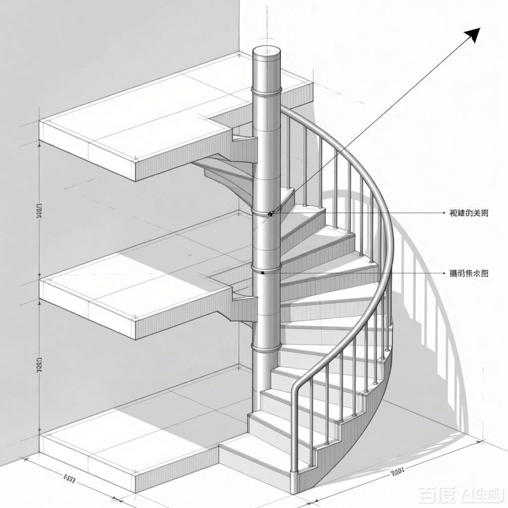 如何畫螺旋樓梯的透視效果？（如何畫螺旋樓梯的透視效果） 行業(yè)新聞 第2張