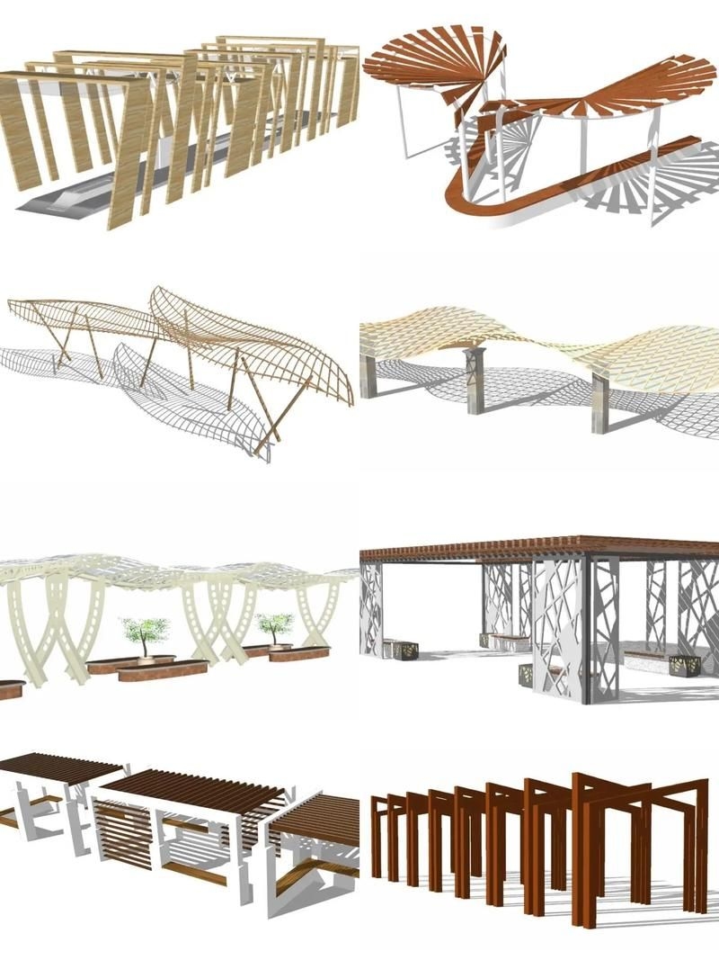 有沒有景觀廊架的設計圖示例？（景觀廊架設計圖示例） 行業(yè)新聞 第2張