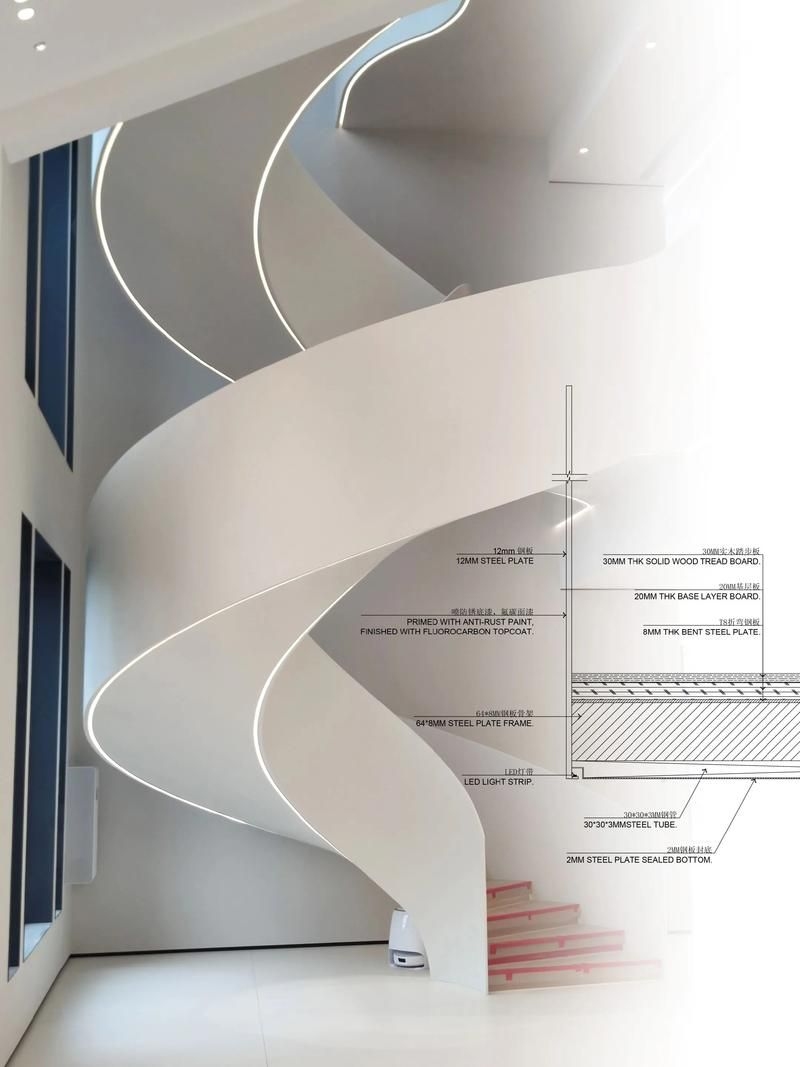 螺旋樓梯的造價計算方式（北京地區(qū)螺旋樓梯造價計算方式（北京地區(qū)普遍采用按踏步數(shù)”計價） 行業(yè)新聞 第5張