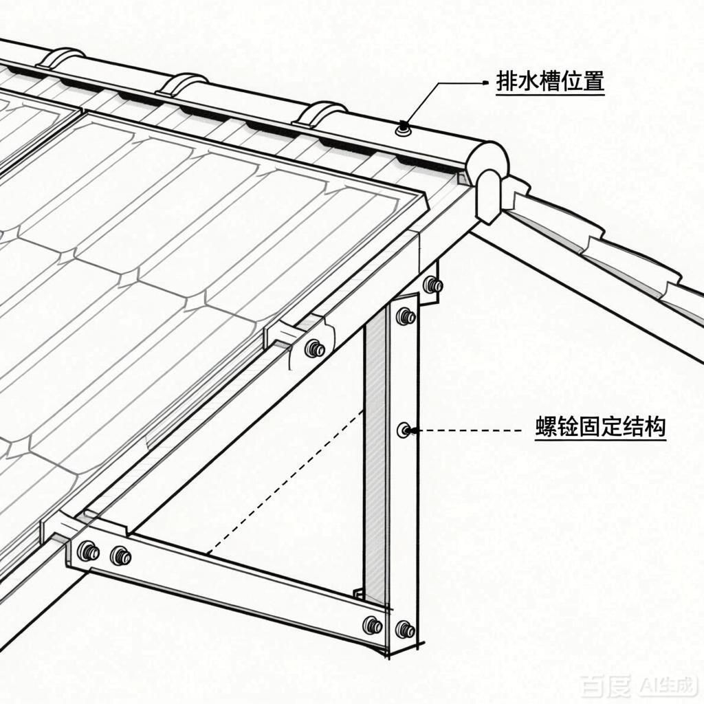 如何繪制彩鋼屋頂光伏安裝示意圖？（如何繪制彩鋼屋頂光伏安裝的示意圖？） 行業(yè)新聞 第3張