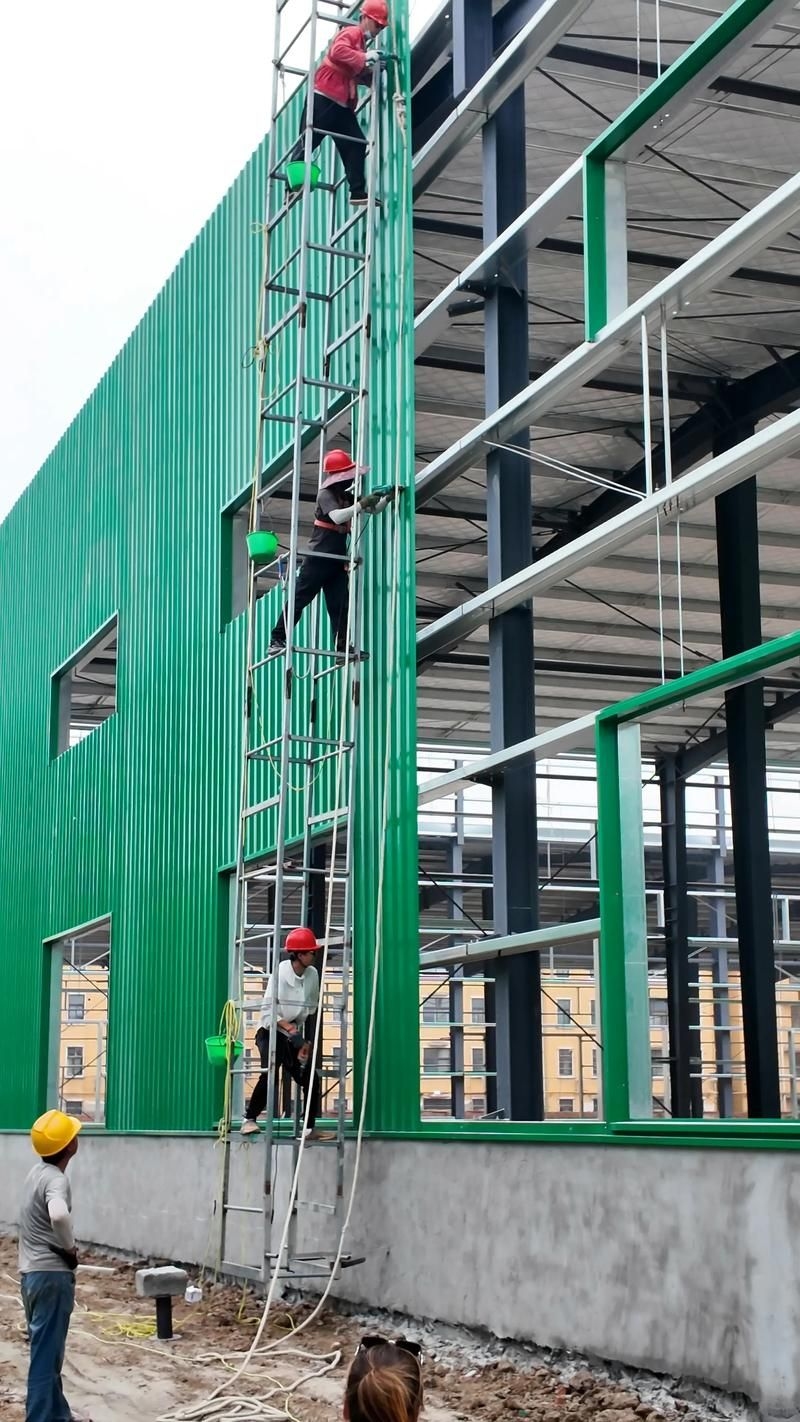 更多鋼結(jié)構(gòu)廠房施工照片（如何繪制鋼結(jié)構(gòu)廠房施工圖？） 行業(yè)新聞 第2張